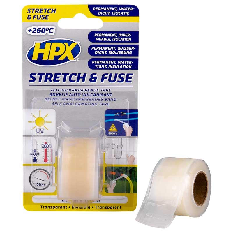 Banda izolanta (transparenta) din silicon 25 mm x 3 m HPX Stretch&Fuse