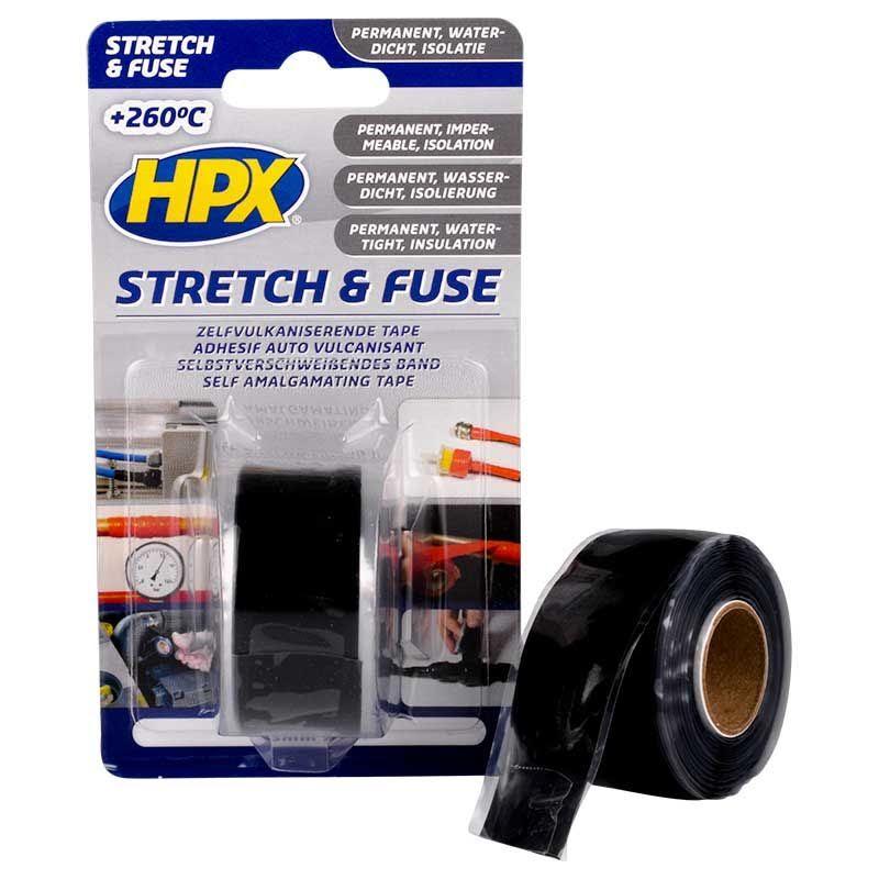 Лента изоляционная силиконовая (черная) 25 мм x 3 м HPX Stretch&Fuse SZ2503