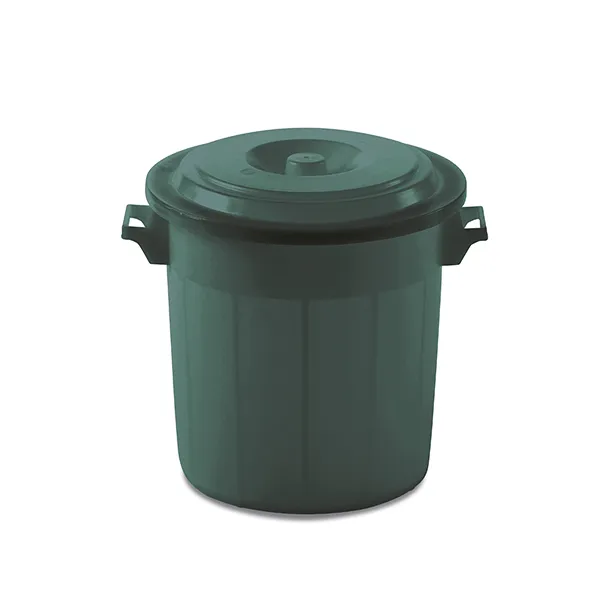 Cos plastic cu capac pentru deseurilor 50 L (verde azuriu) STP