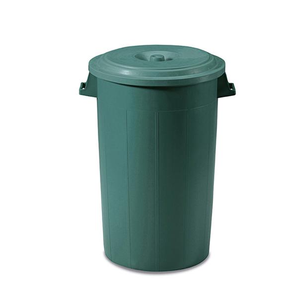Cos plastic cu capac pentru deseurilor 100 L (verde azuriu)  STP