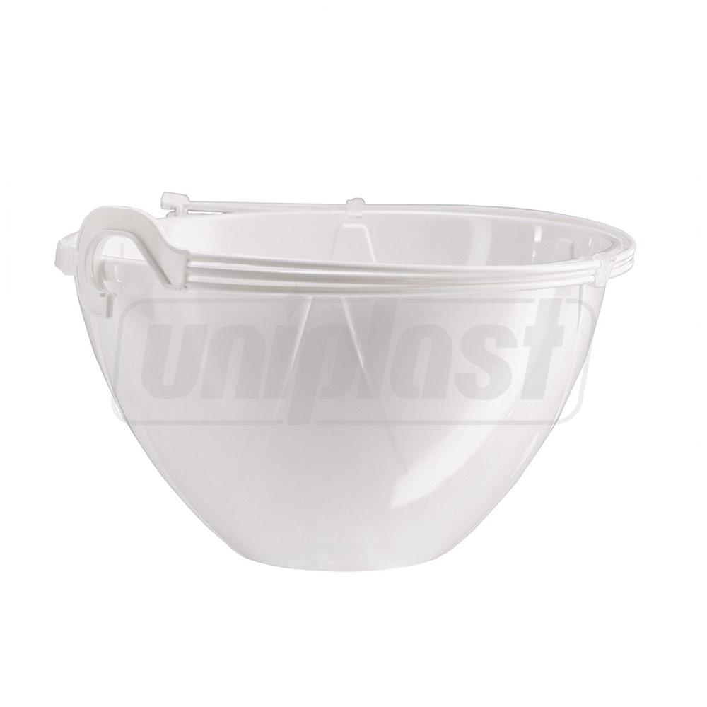 Ghiveci suspendat SOLO 2.5 L cu agatatoare (alb)