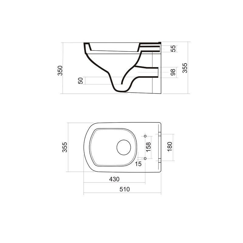 Унитаз подвесной с крышкой (микролифт) Corano (Mero)  CERANO