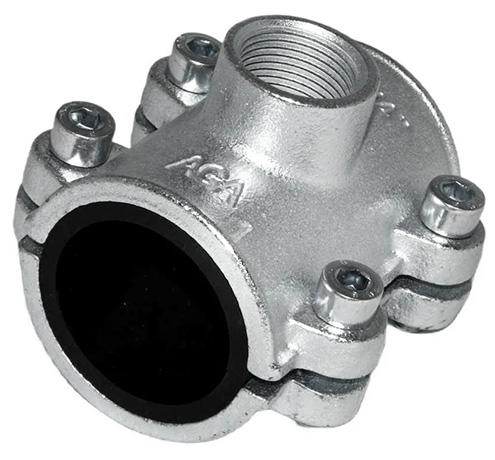 Тройник-хомут чугунный OBD D. 2" x 1"  AGAFLEX