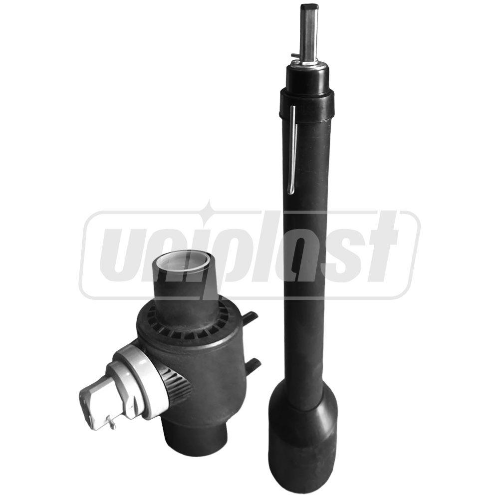 Vana PEHD cu tija telescopica Stop-Offvalve Poly PE100 D.160 10 bar Gas / 16 bar Water +GF+