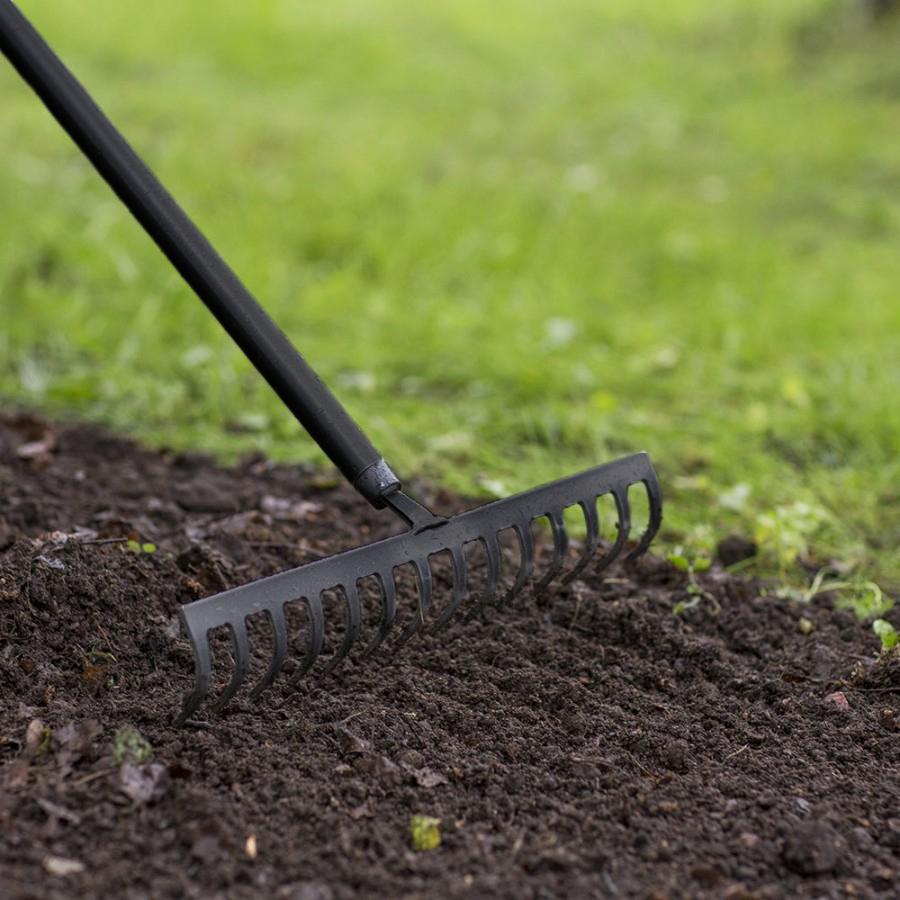 Грабли металлические универсальные 370 мм 14 зубьев L=1550 мм 0.9 кг IDEAL PRO™  CELLFAST