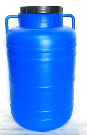 Bidon plastic cu capac  70 L (albastru) H=0.59 m/W=0.40 m