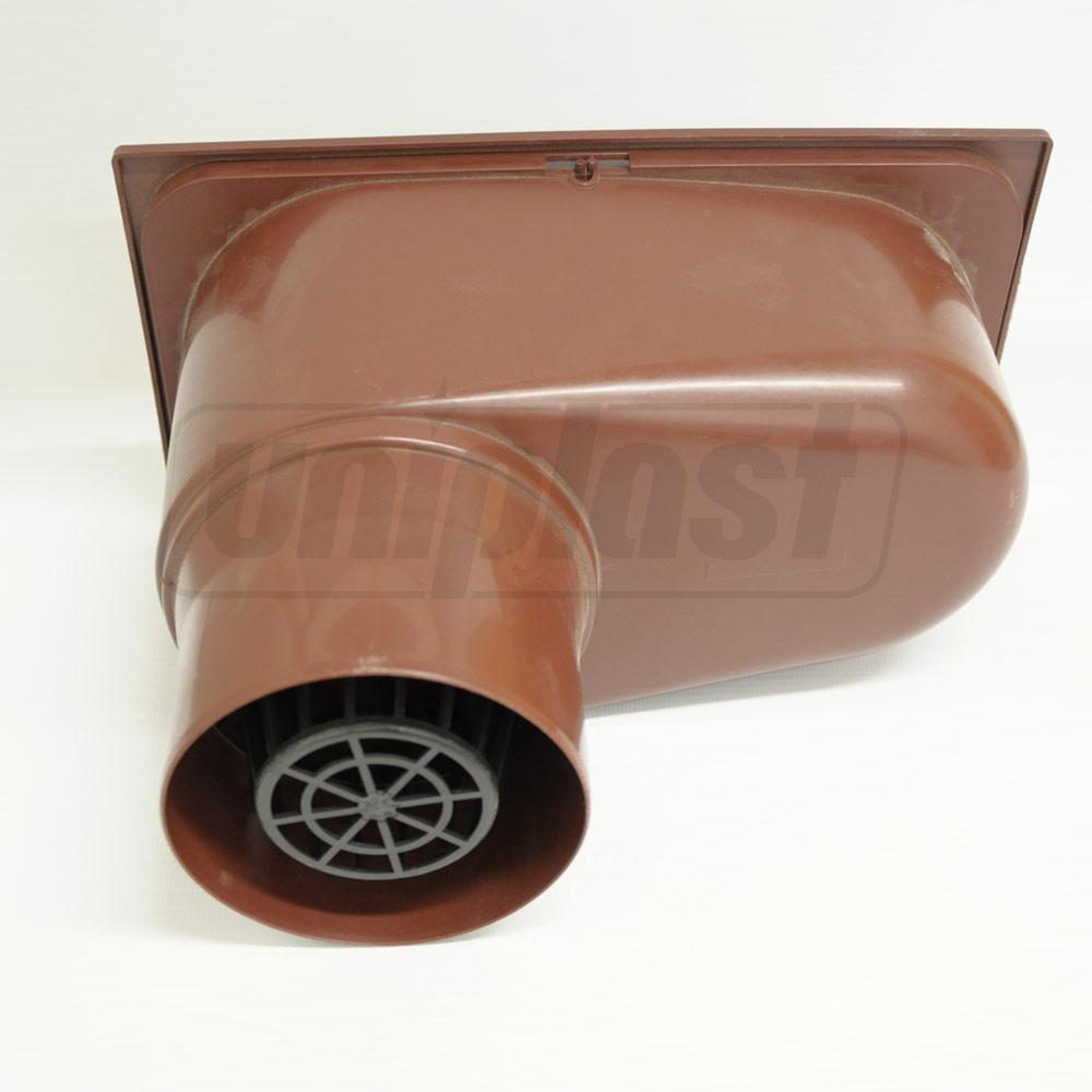 Дождеприемник для желоба вертикальный с крышкой (коричневый) Art. 1821  ZMM MAXPOL