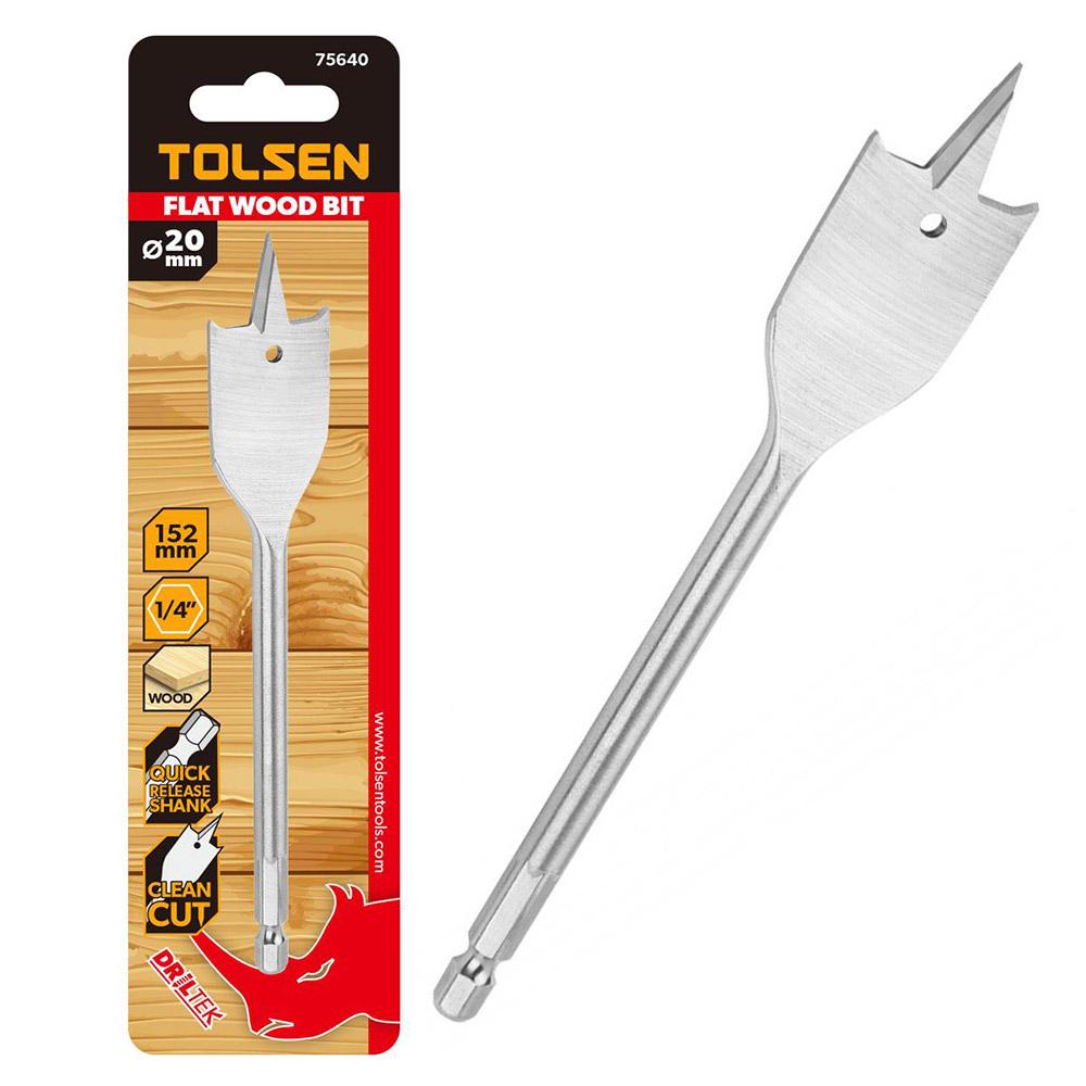 Burghiu plat pentru lemn 18 mm  TOLSEN