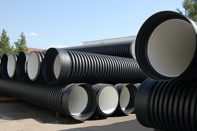 Труба гофрированная канализационная HDPE SN4 OD. 250 (216) с раструбом и манжетой L=6 м TW