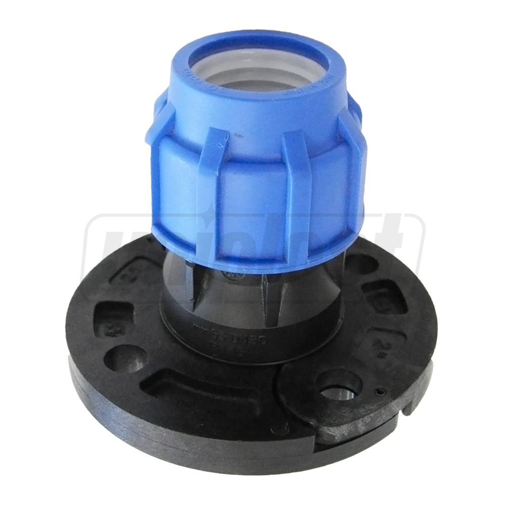 Фланцевый переход зажимной D. 50 x 2" / 16 M (фланец 4 отверстия)