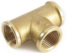 Тройник D. 1.1/4" М бронзовый никелированный SK (RU)