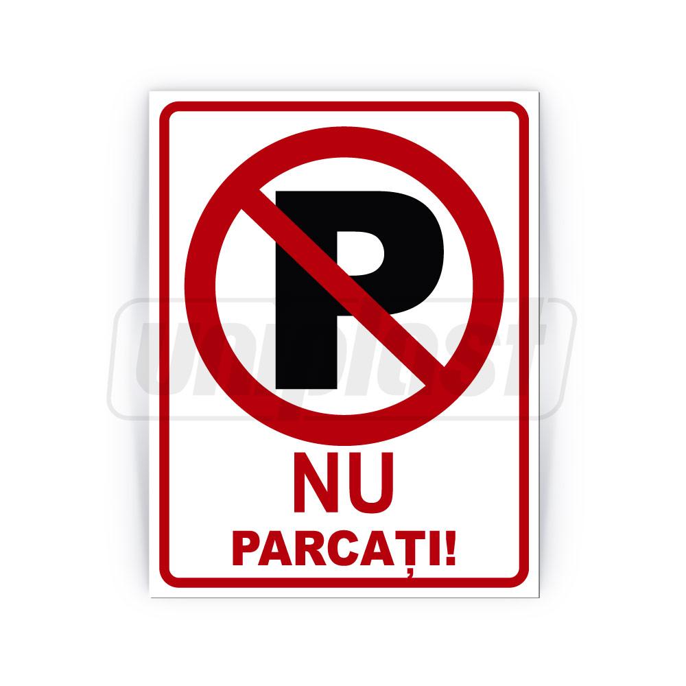 Табличка информационная "NU PARCATI" Оракал + Композит 26 x 20 см