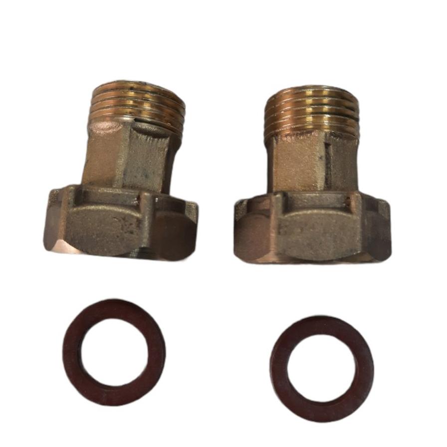 Cuplu D.  1/2" x 3/4" FE/FI alama cu garnitura (2 buc. in set) U