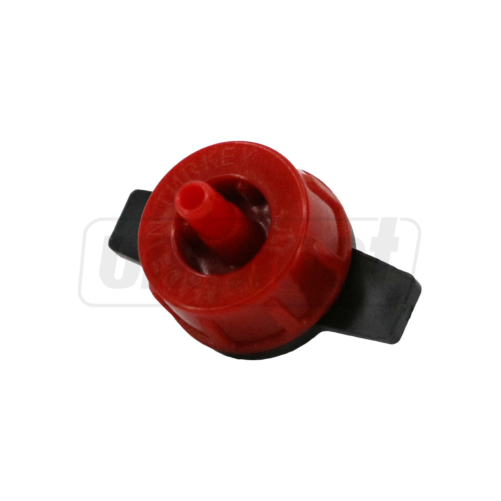 Капельница D. 1/4" 4 LPH, 0.8-3.2 bar (красный) MTS