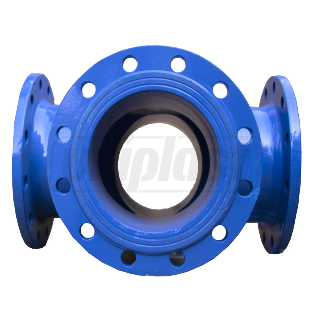 Cruce fonta cu flansa D.250 DIN PN16 L=700 mm (12 gauri) FBE