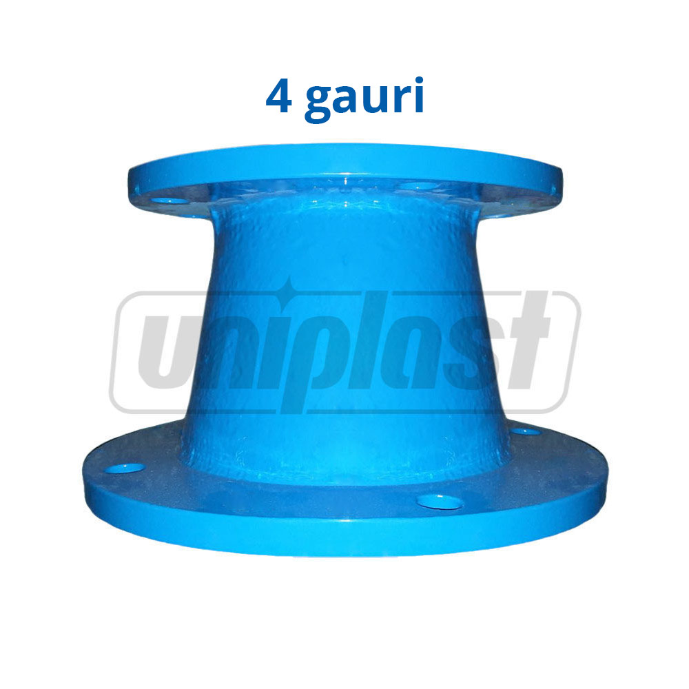 Reductie fonta cu flanse D. 65 x 50 PN10/16 (4 gauri)  WATO