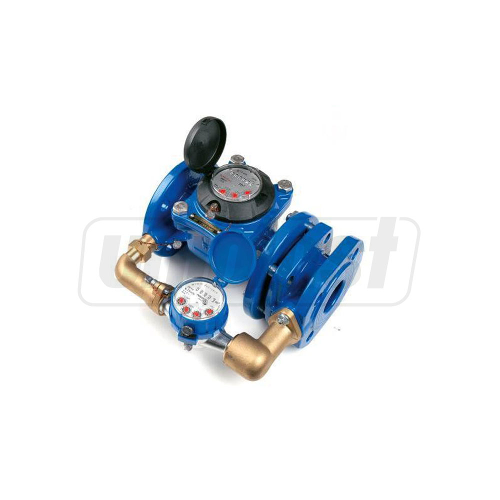 Водомер комбинированный фланцевый D. 50 x 15 MWN/JS-50/4 (с 2-мя импульсными модулями для снятия показаний)