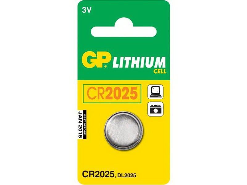 Baterie  3V Lithium Ø20х2.5mm CR2025-7C5  GP