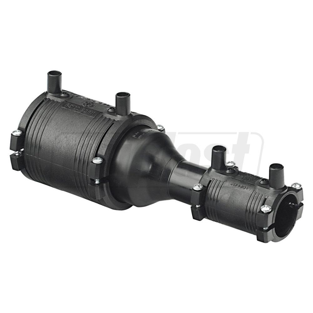 Reductie e/f D. 75 x 40 PE100 - KIT SDR11 PN16 39.5W  +GF+