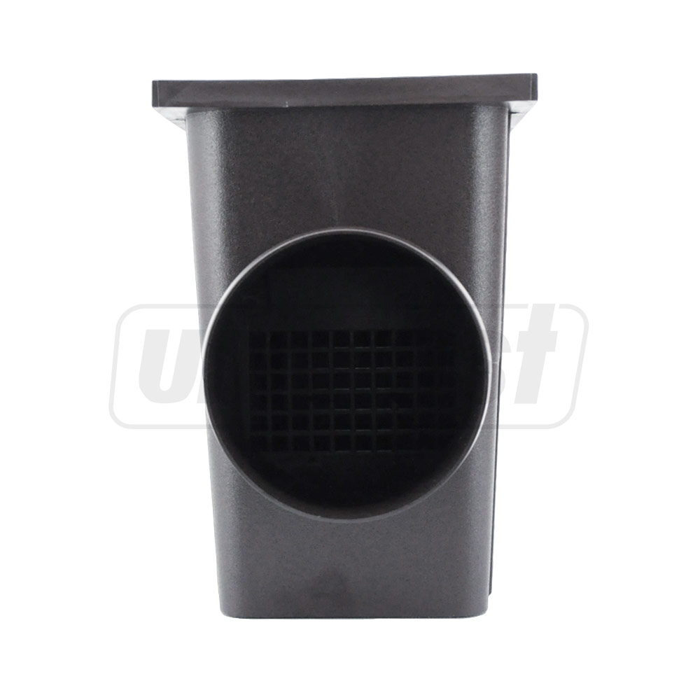 Camin pluvial PP cu capac, iesire orizontala (maro) PL