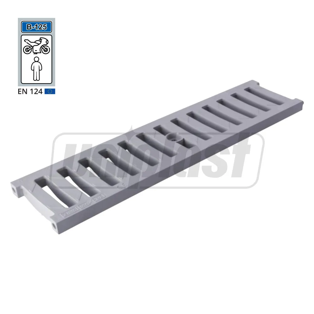 Gratar canalizare PP fara rigola 500x126 mm B125 (gri) Art. 1710  ZMM MAXPOL