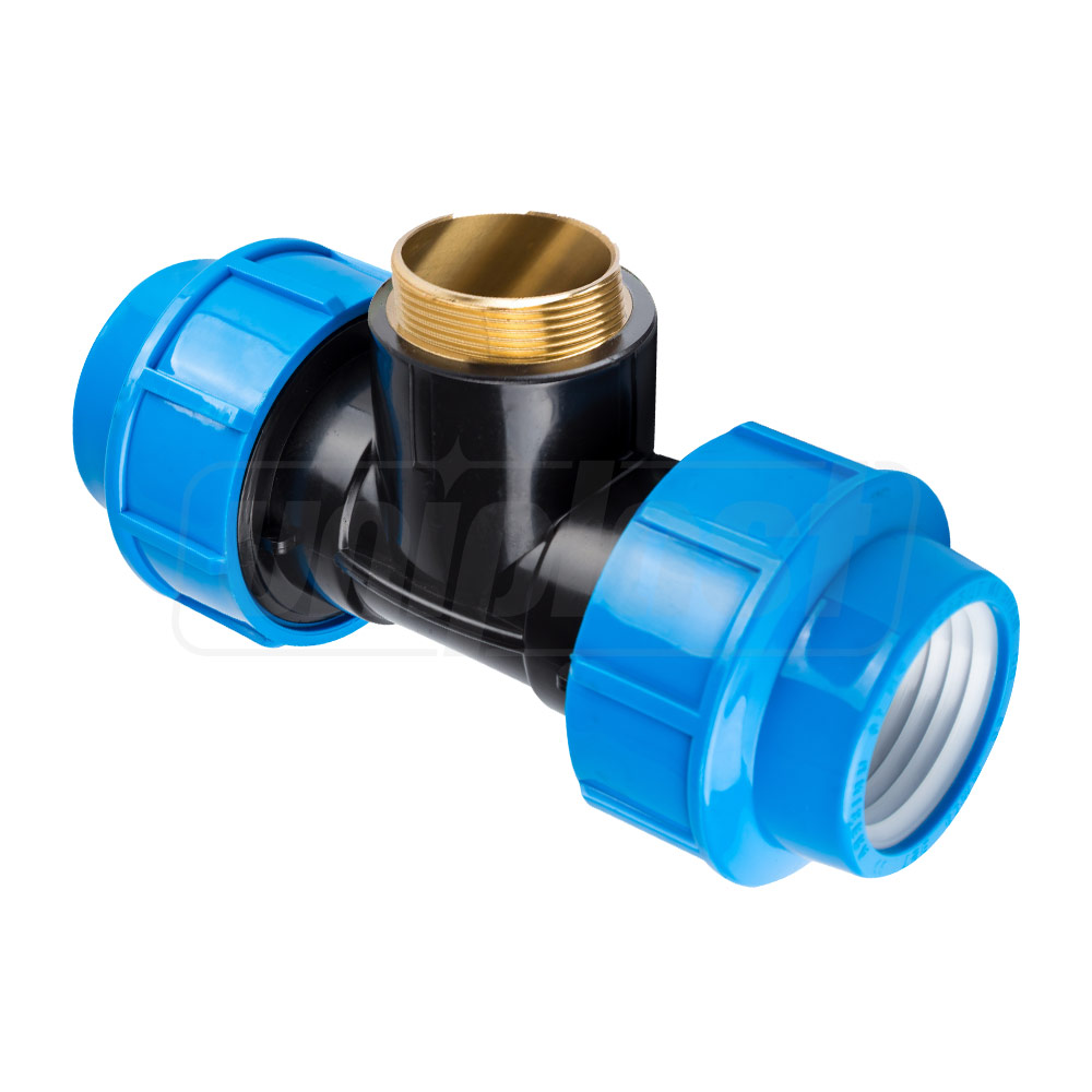 Тройник зажимной бронзовый D. 40 x 1.1/4" Папа / T  UNISERA