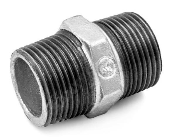 Ниппель D.  1/2" гальванизированный