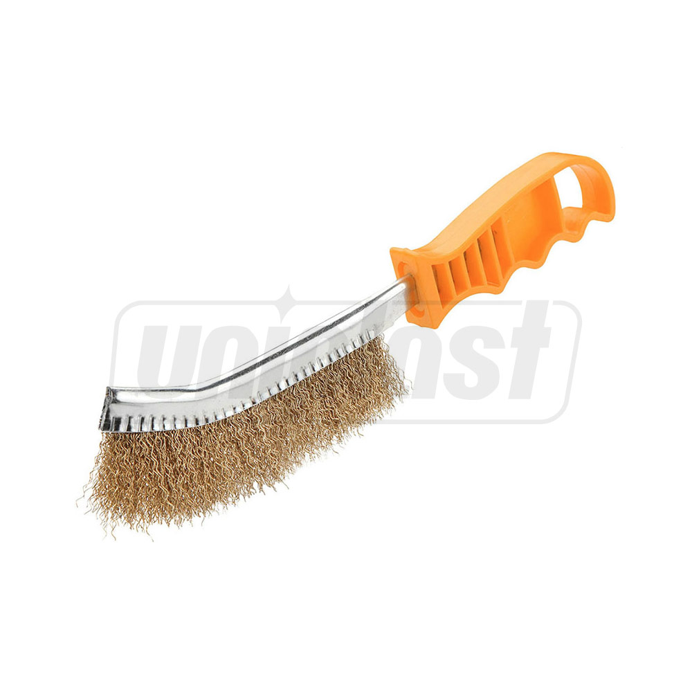 Щетка металлическая универсальная 250 мм (ручка пластиковая) TOLSEN