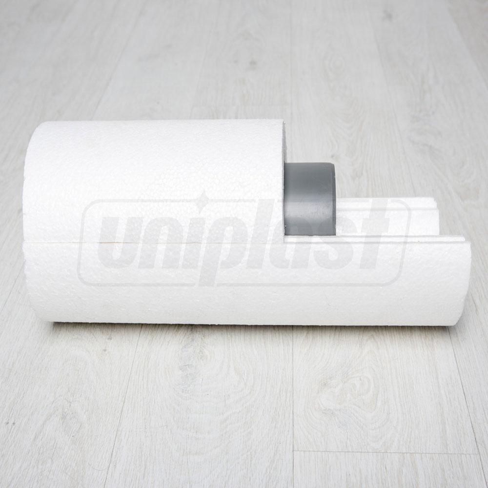 Теплоизоляция для труб из пенополистирола D.110 / 30 мм L=1.2 м (2 части)