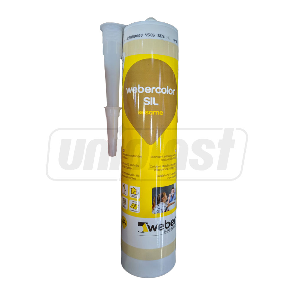 Silicon Universal bej deschis (Sesame) 310 ml  Webercolor SIL  WEBER