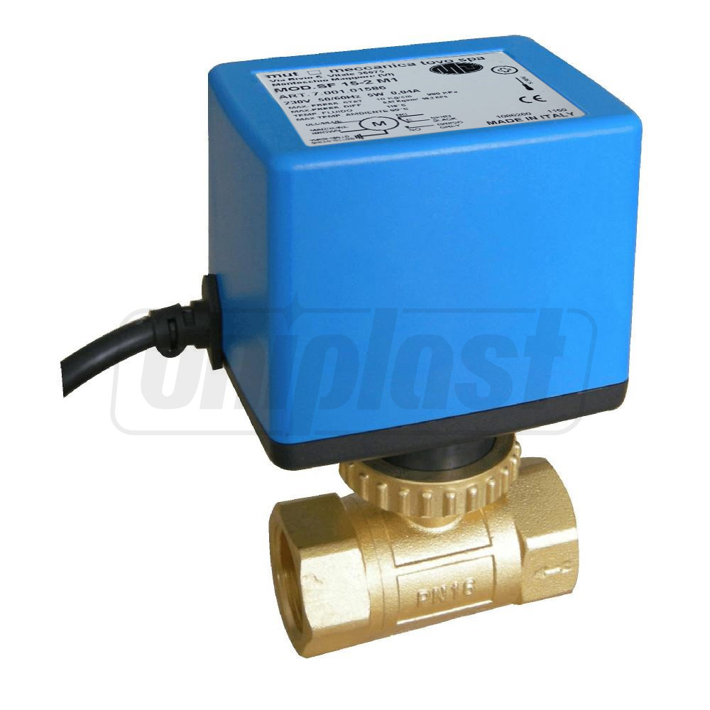 Vana zonala 2 cai cu servomotor D.  1/2" FI/FI SF 15-2 M1 5-110° 230 V PN16  APE / MUT