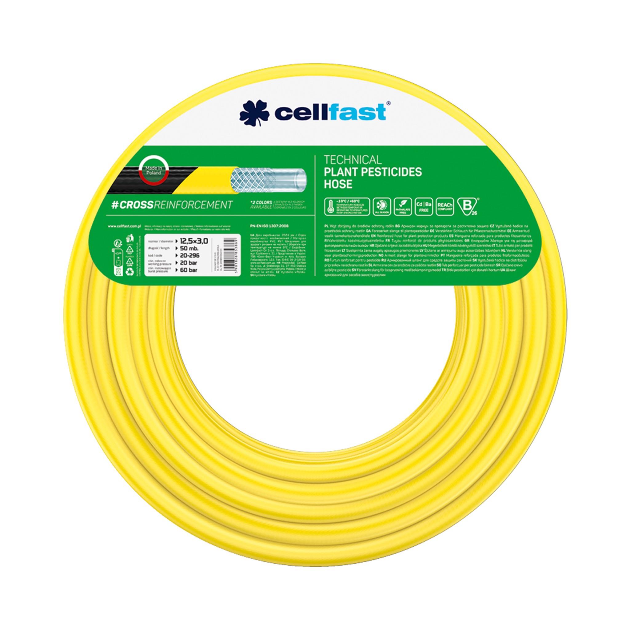 Furtun ranforsat tehnic pentru pesticide D. 12.5x3, −10/+60 °C, PN20 20-296  CELLFAST