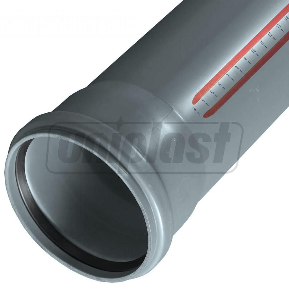 Труба ПП D. 90 L=0.5 м / 2.2 мм (серая)  OSTENDORF