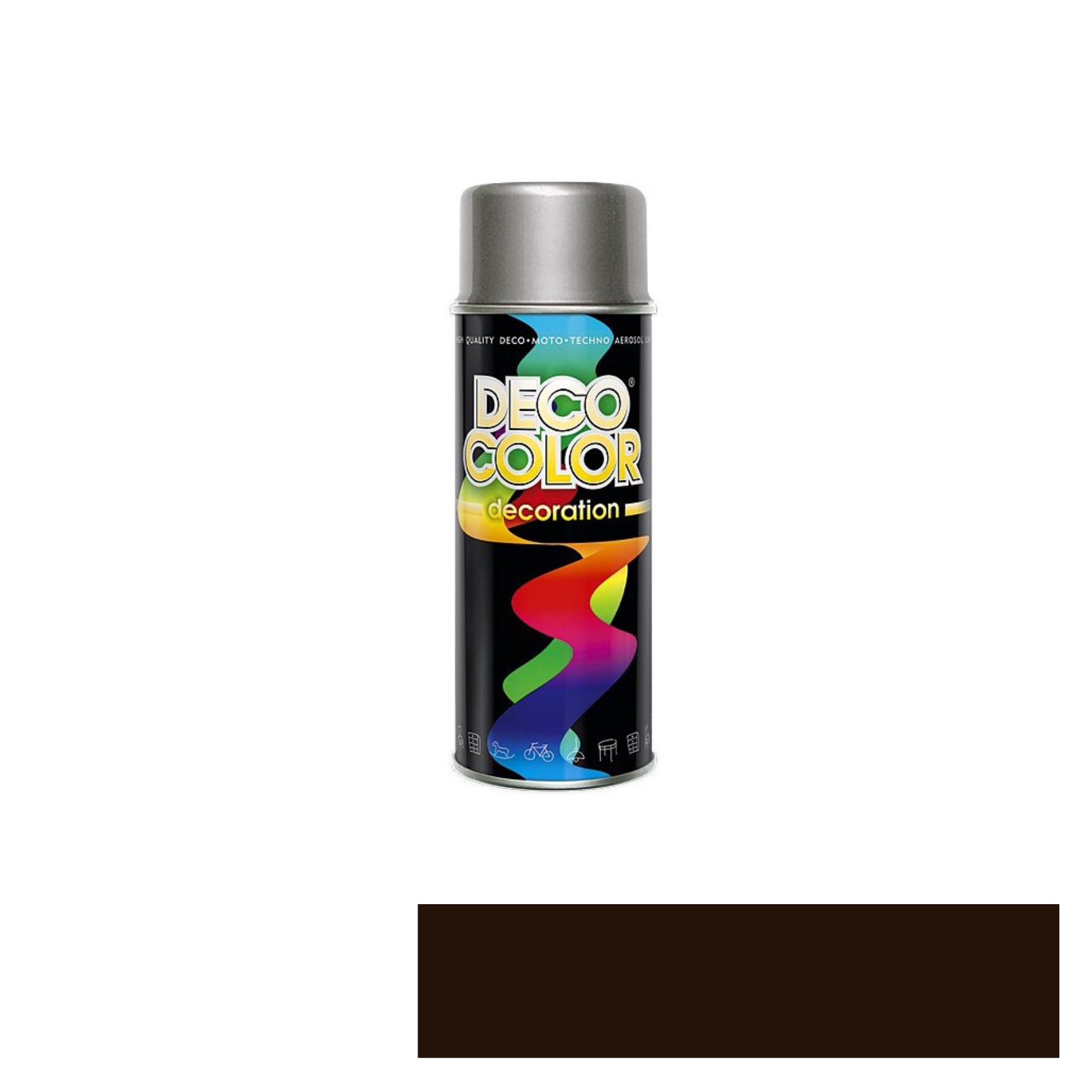 Эмаль-спрей RAL8017 (коричневый шоколад) DECO COLOR 400 мл (10131)