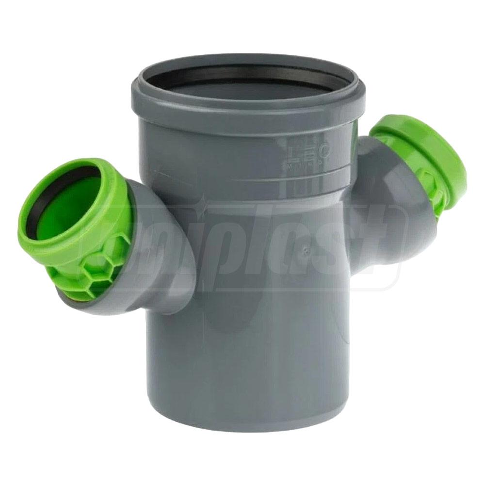 Ramificatie dubla PP D.110 x 50 / 90° universala  SVK