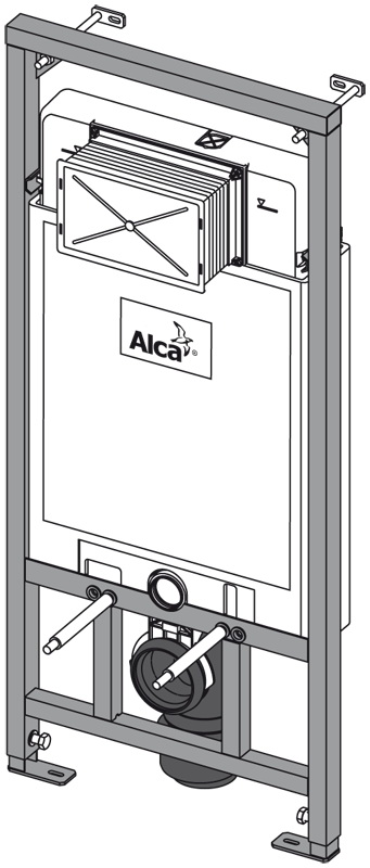Rezervor incastrat pentru vas WC suspendat Sadromodul A101/1200 (4168)  ALCAPLAST