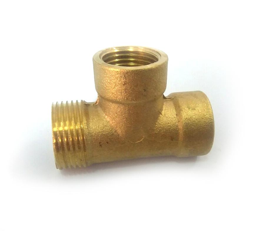 Тройник переходной D. 1/2" x 1/2" x 3/4" М/М/П бронзовый U (A0225A)