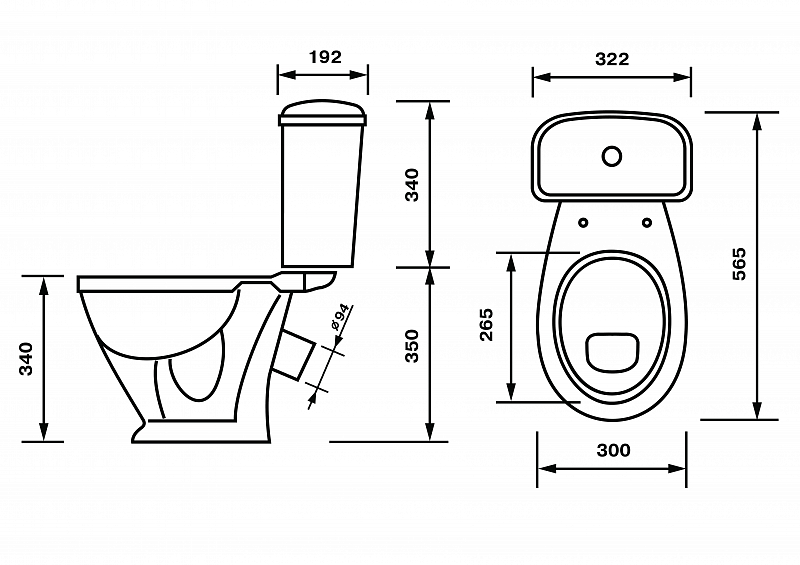 WC+Rezervor pentru copii cu scaun special (liliac)
