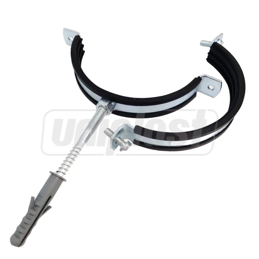 Colier metalic pentru teava cu garnitura din cauciuc si diblu (set) D.110 mm - 4" (107-112 mm) PM