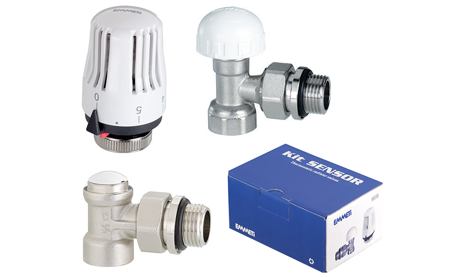 Robinet calorifer coltar Tur D. 1/2" FI/FE cu cap termostatic  EMMETI CL