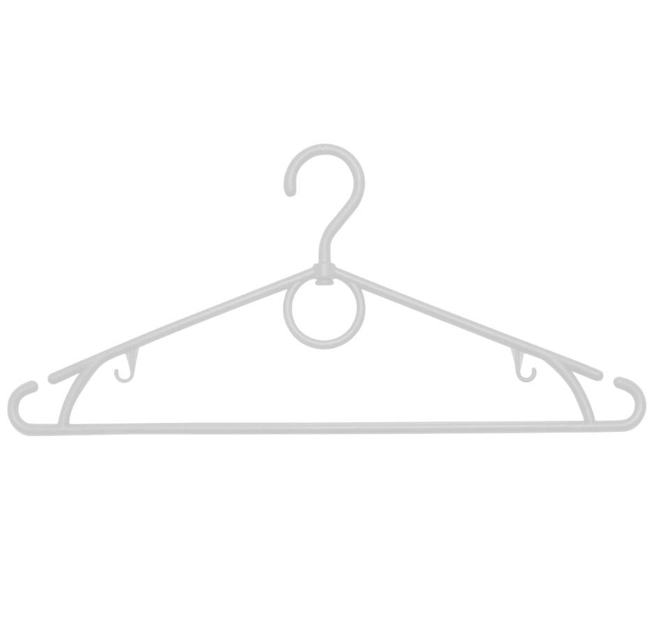 Вешалка-плечики (белые) (6 шт., комплект)
