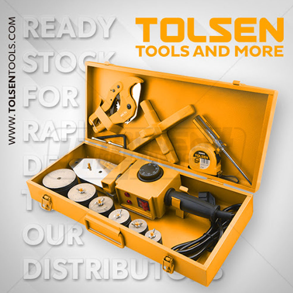 Trusa sudura PPR D. 20-63, 700 W / 1500 W (+ foarfeca, ruleta, bacuri pentru sudura in set)  TOLSEN