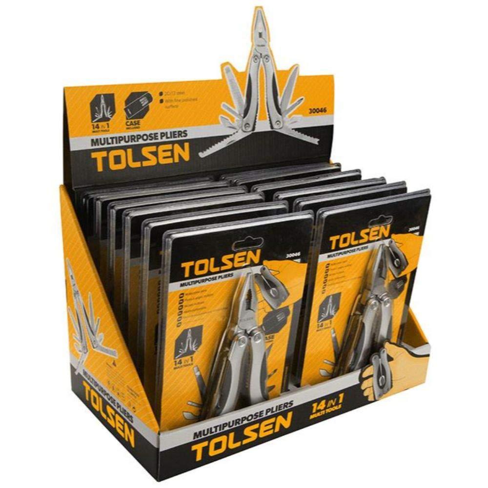 Cleste multifunctional 14 in 1, 102 x 46 x 23 mm pliabil TOLSEN
