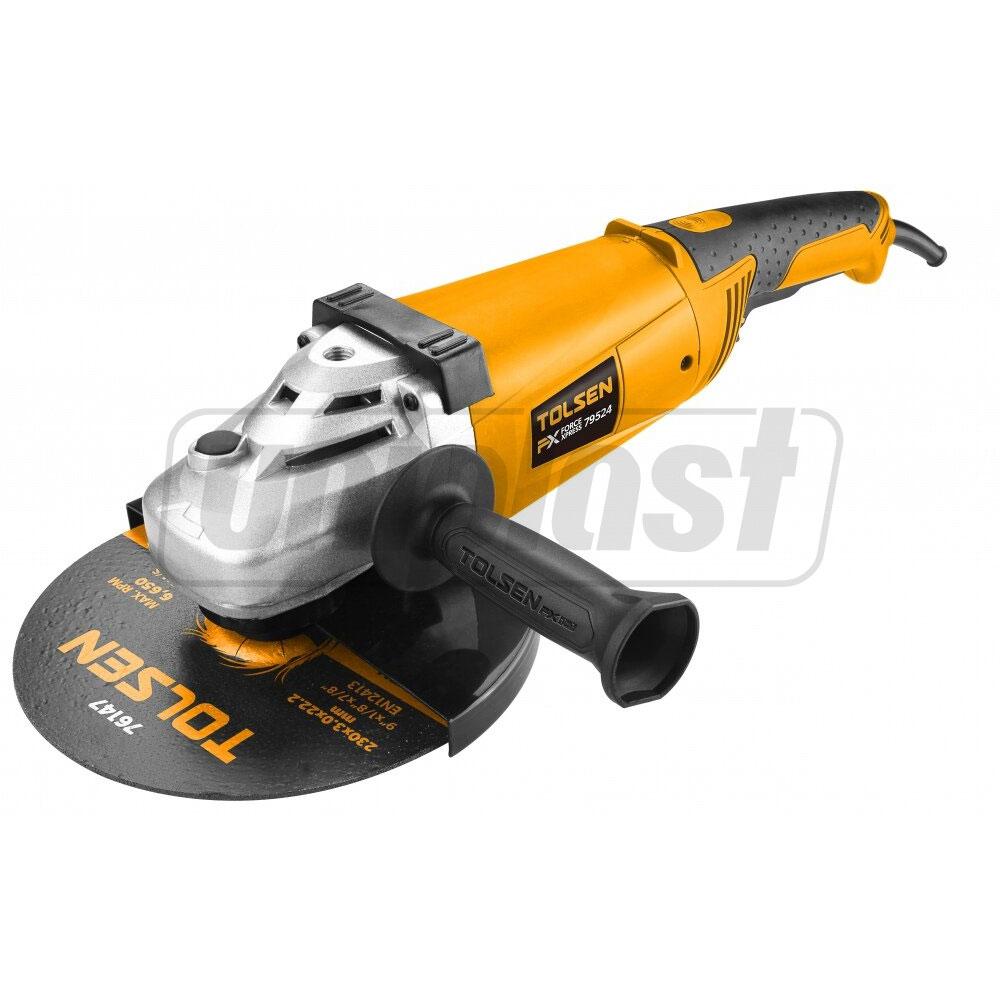 Шлифовальная машина угловая (болгарка) D.230, 2350W, 230V, 6000 об/мин  TOLSEN