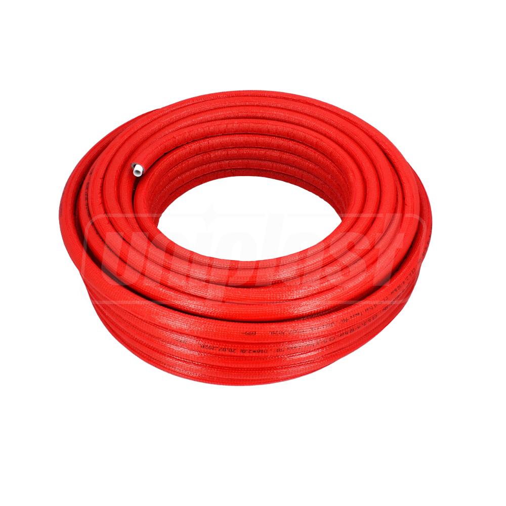 Teava PEXb-AL RED multistrat + izolare D. 16 x 2 mm Termo L=100 m APE
