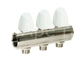 Distribuitor D. 1" FI/FI x 3/4" FE  3 cai (robinet sertar) 9903  APE