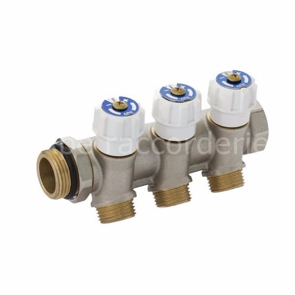 Distribuitor D. 3/4" FI/FE x 1/2" FE 4 cai cu inchidere 35° 7904L APE