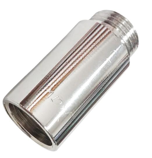 Переход D. 1/2" П/М удлинитель бронзовый 40 мм никелированный