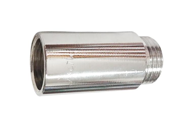 Переход D. 1/2" П/М удлинитель бронзовый 40 мм никелированный