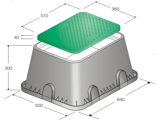 Коробка для крана 14" JUMBO PC501-J50  PLASTICA ALFA